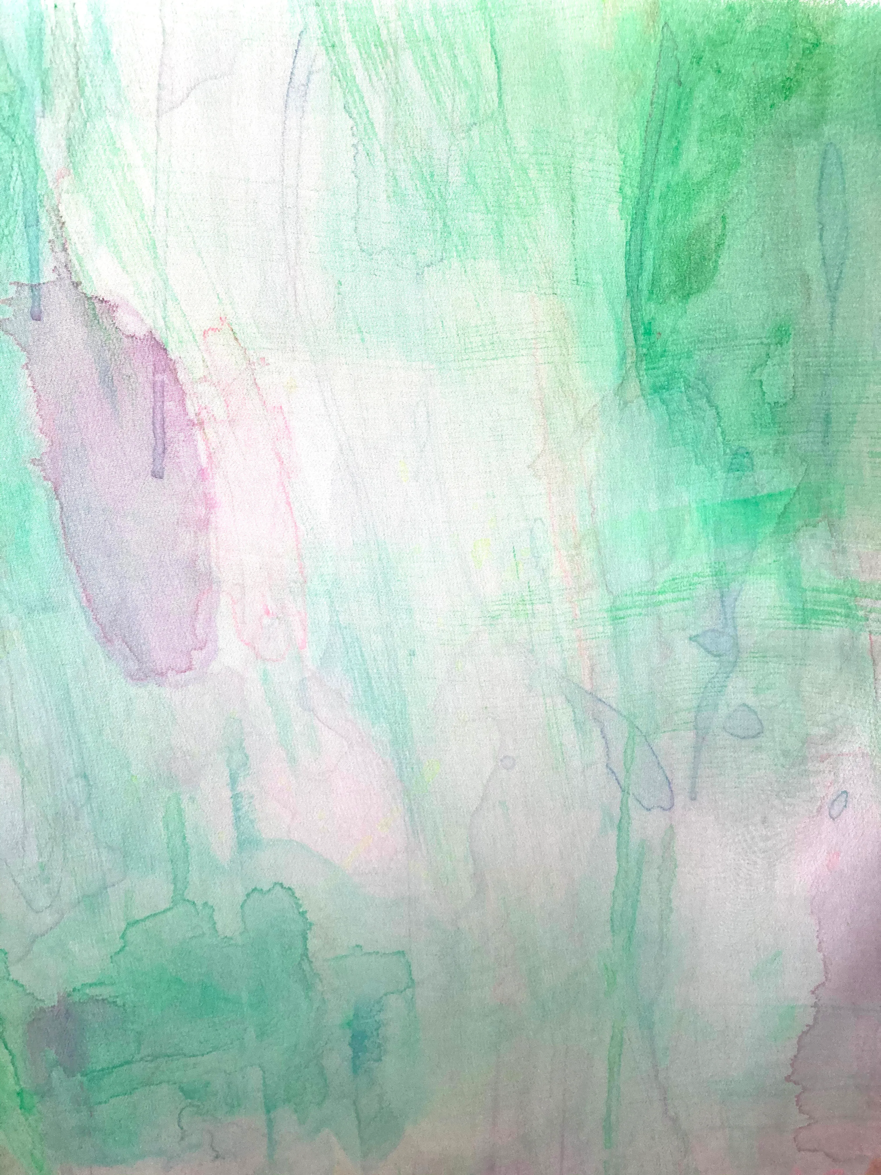 Gossamer Inspiration watercolour on polyester Chiffon 2m x 3m 